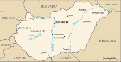 Map of Hungary